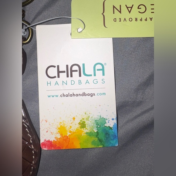 Chala Handbags Sloth Vegan Leather Zip Coin Purse Keychain NWT - Picture 5 of 12